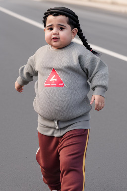 Emirati infant boy with  gray hair