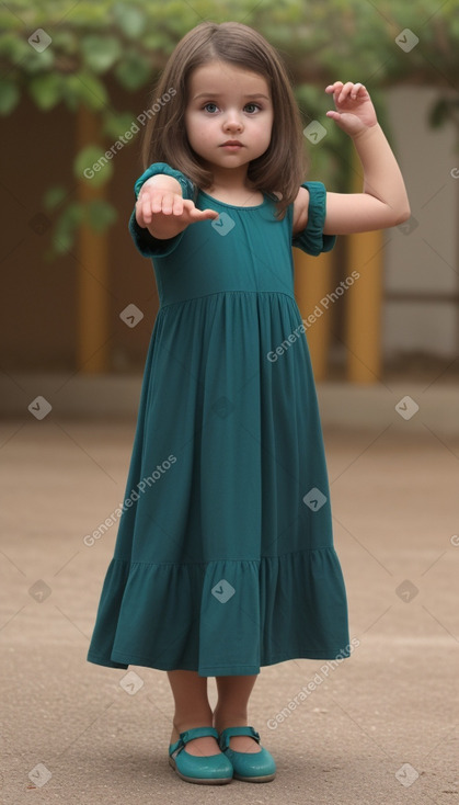 Spanish infant girl with  brown hair