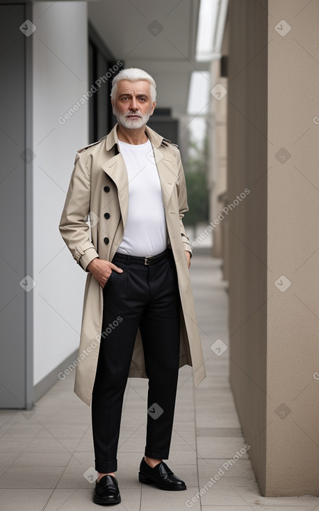 Georgian 45 years male with  white hair