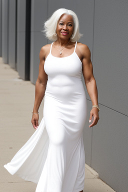 African american 45 years female with  white hair