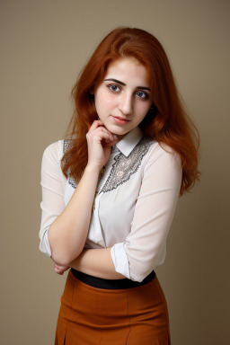 Jordanian young adult female with  ginger hair