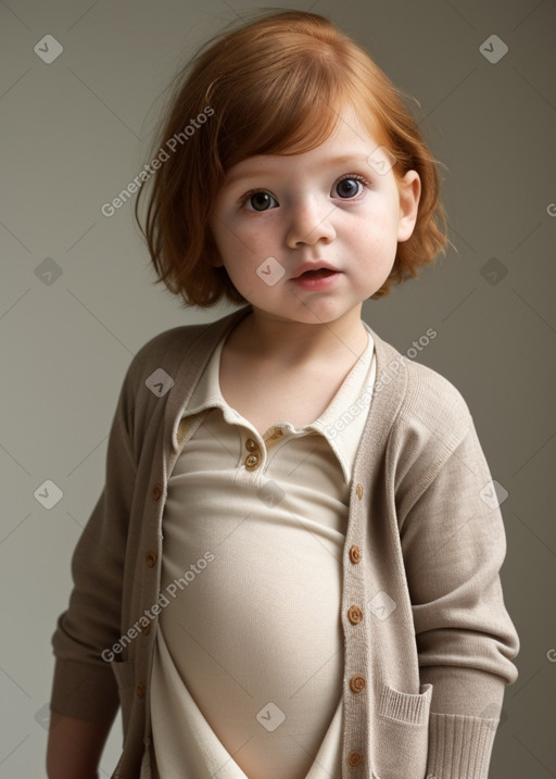 Ecuadorian infant girl with  ginger hair