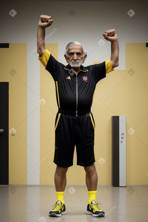 Qatari elderly male with  black hair