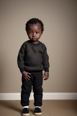 Ugandan infant boy with  black hair