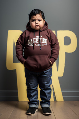 Guatemalan infant boy with  black hair