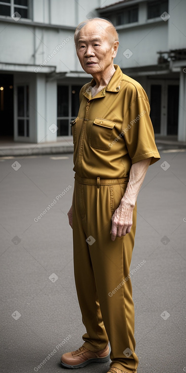 Vietnamese elderly male with  ginger hair