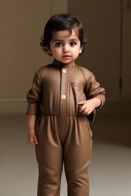 Saudi arabian infant boy with  brown hair