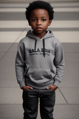 African american child boy with  gray hair