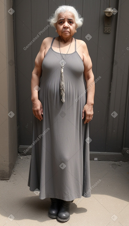 Yemeni elderly female with  gray hair