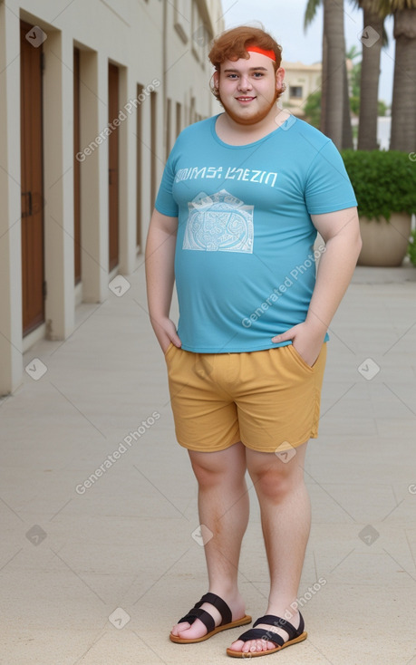 Greek young adult male with  ginger hair