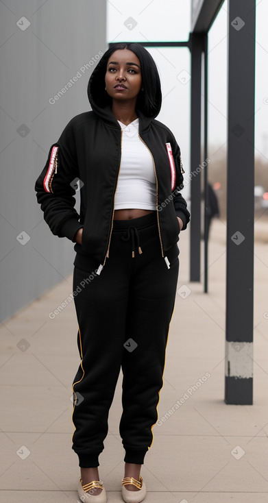 Sudanese adult female with  black hair