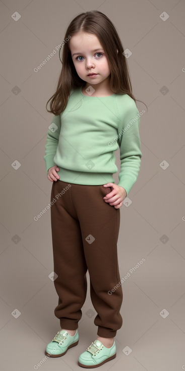 Hungarian infant girl with  brown hair