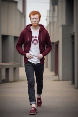 Chinese young adult male with  ginger hair