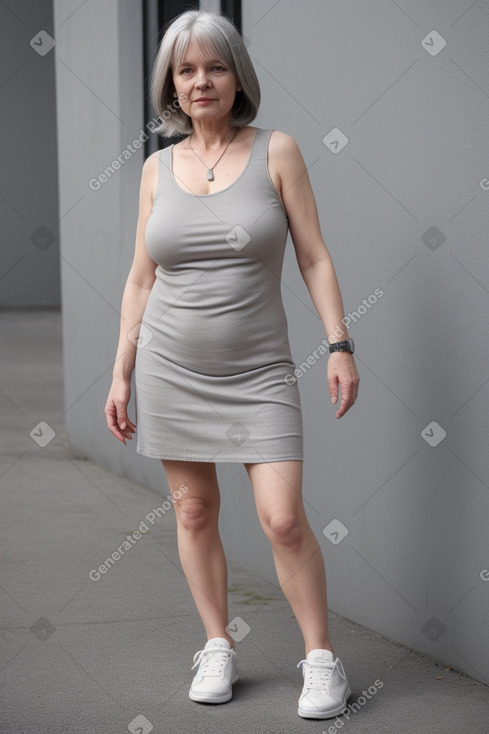 Finnish 45 years female with  gray hair