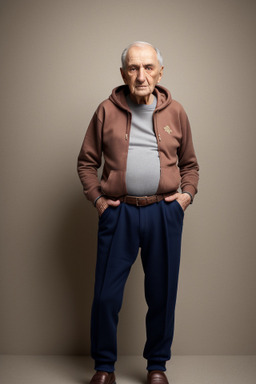 Serbian elderly male with  brown hair