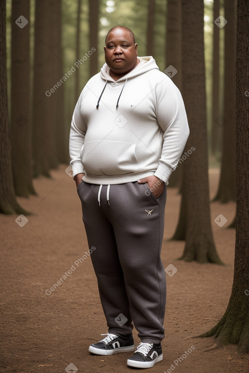 African middle-aged male with  ginger hair