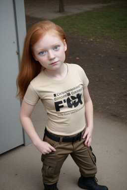 German child female with  ginger hair