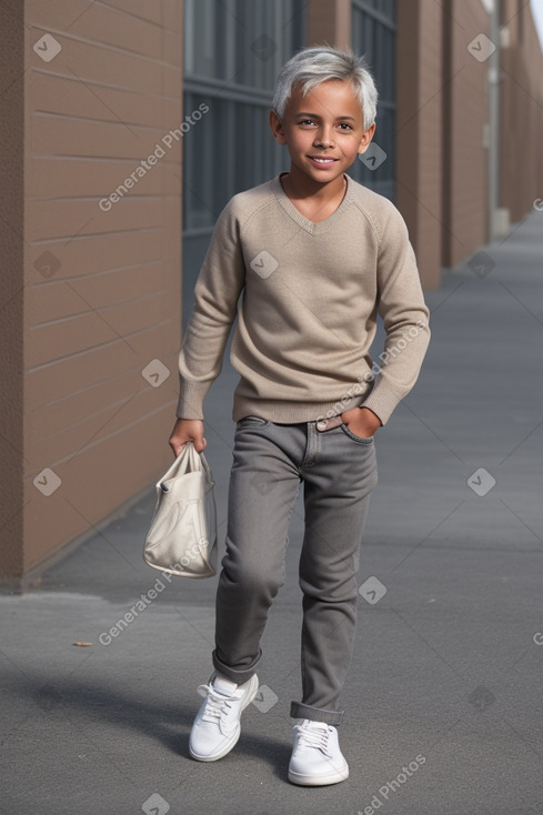 Child male with  gray hair