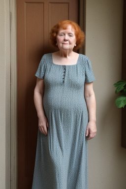 Irish elderly female with  ginger hair