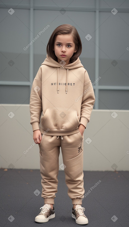 Child female with  brown hair