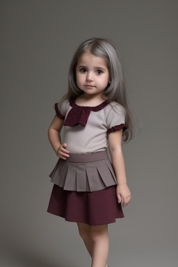 Uruguayan infant girl with  gray hair