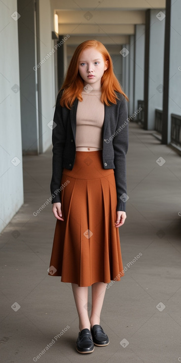 Indonesian teenager girl with  ginger hair