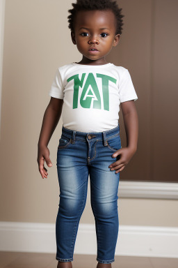 Nigerian infant boy with  blonde hair