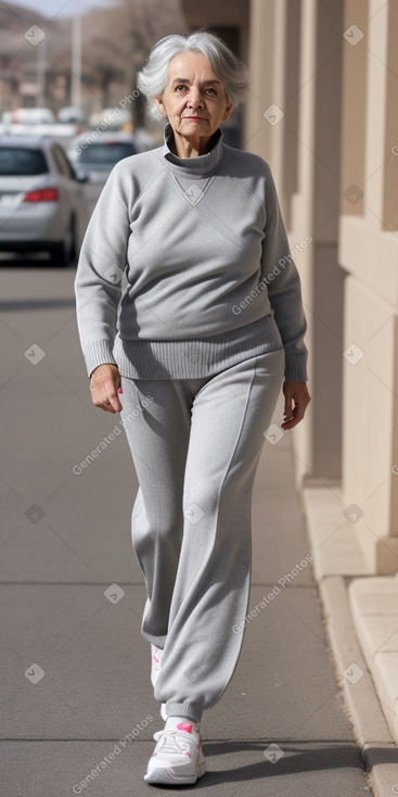 Spanish elderly female with  gray hair