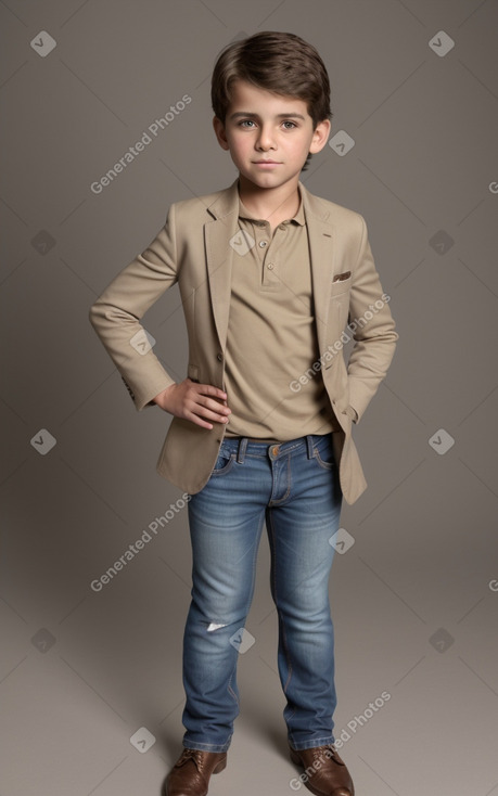 Cuban child boy with  brown hair