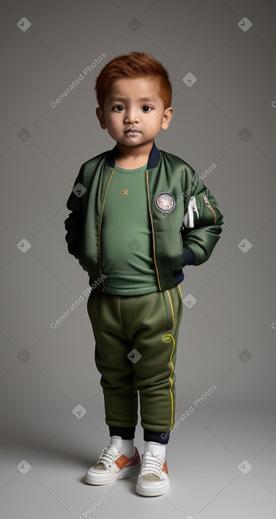 Nepalese infant boy with  ginger hair