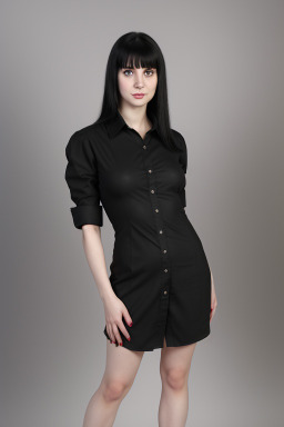 Russian adult female with  black hair