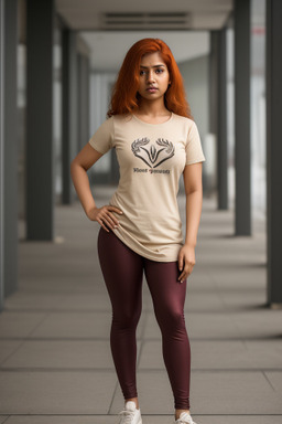 Bangladeshi adult female with  ginger hair