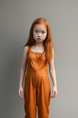 Thai child girl with  ginger hair