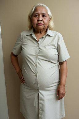 Guatemalan elderly female with  blonde hair