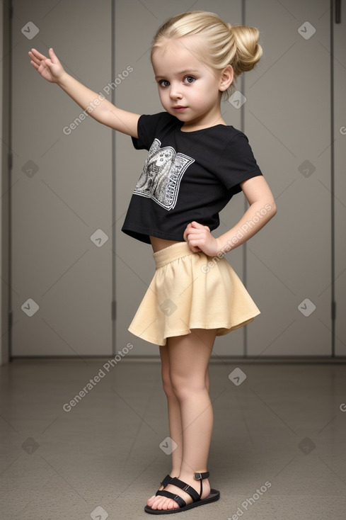 Bulgarian infant girl with  blonde hair