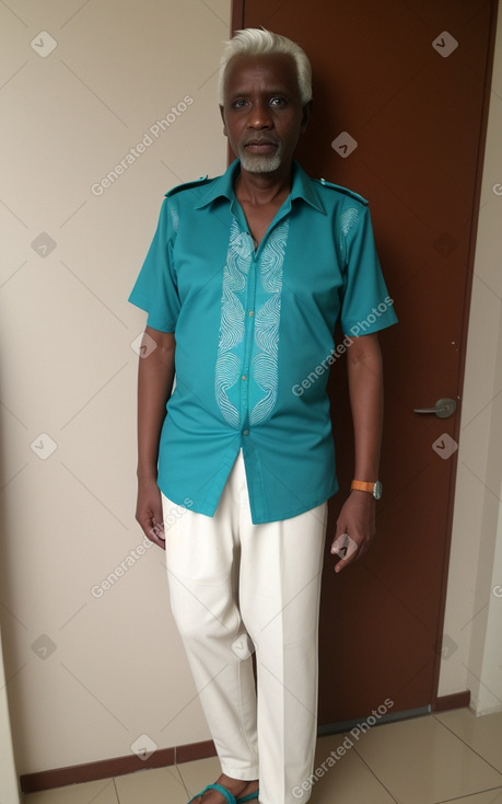 Tanzanian 45 years male with  white hair