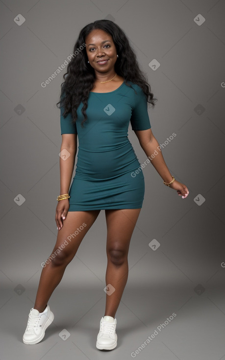 African american 45 years female with  black hair