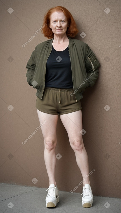 Finnish 45 years female with  ginger hair