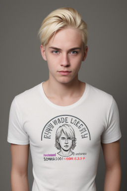 Swiss adult non-binary with  blonde hair