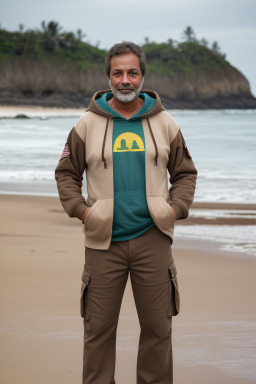 Brazilian middle-aged male with  brown hair