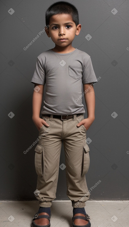 Guatemalan child boy with  gray hair