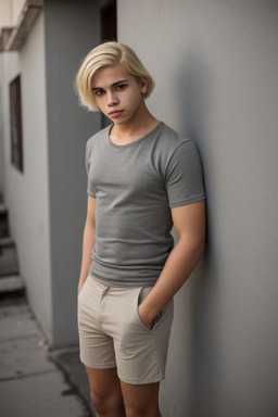 Nicaraguan young adult male with  blonde hair