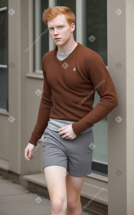 Canadian young adult male with  ginger hair