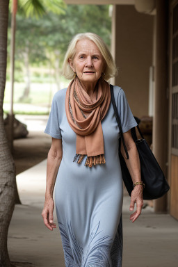 Costa rican elderly female with  blonde hair