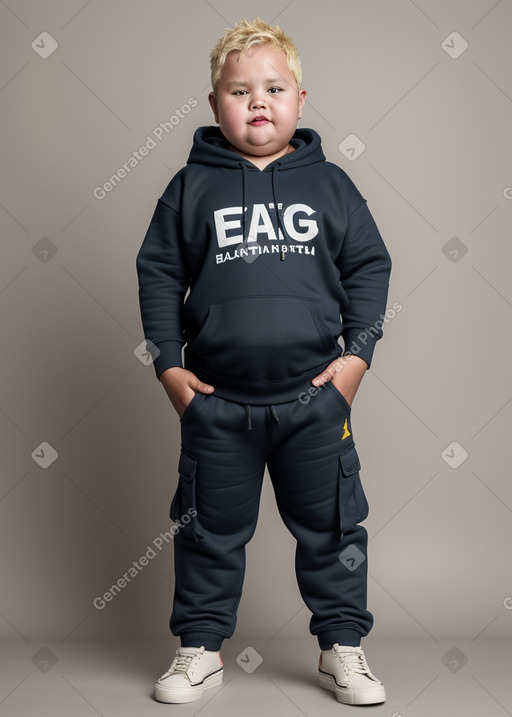 Tanzanian child boy with  blonde hair