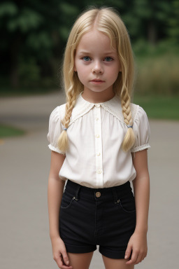 Belgian child girl with  blonde hair