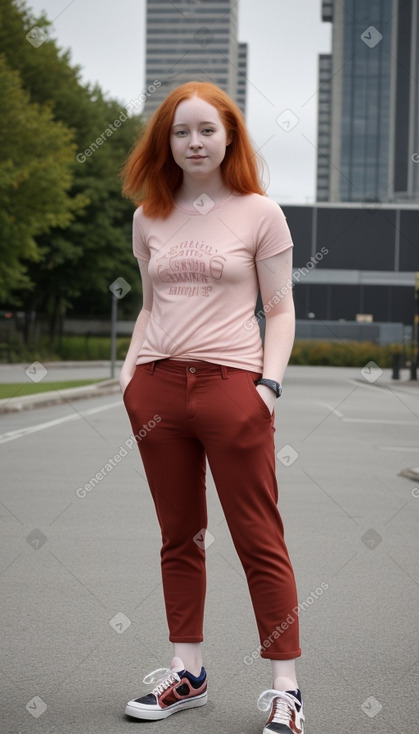 Adult non-binary with  ginger hair