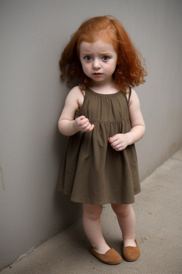 Syrian infant girl with  ginger hair