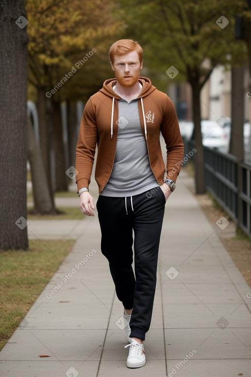 Adult male with  ginger hair