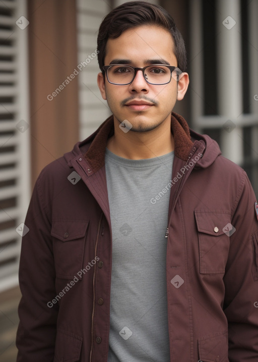 Nicaraguan adult male with  brown hair